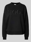 Vila Sweatshirt mit gerippten Abschlüssen Modell 'REFLECT' in Black, G...