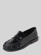 Tommy Hilfiger Loafer mit Label-Detail in BLACK, Größe 36