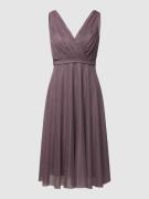 TROYDEN COLLECTION Cocktailkleid mit Taillenpasse in Mauve, Größe 32