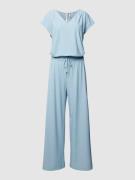 Raffaello Rossi Jumpsuit mit V-Ausschnitt Modell 'JO' in Hellblau, Grö...