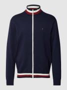 Tommy Hilfiger Strickjacke mit Label-Detail in Marine, Größe XL