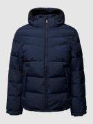 Tom Tailor Steppjacke in unifarbenem Design mit Label-Details in Marin...