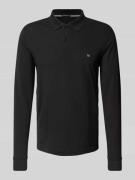 Christian Berg Men Slim Fit Poloshirt mit Logo-Stitching in Black, Grö...