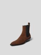 Proenza Schouler Chelsea Boots aus Kalbsleder in Dunkelbraun, Größe 37