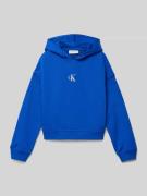 Calvin Klein Jeans Boxy Fit Hoodie mit Kapuze in Royal, Größe 140