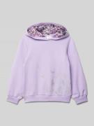 s.Oliver RED LABEL Hoodie mit Glitzer-Print in Lavender, Größe 104