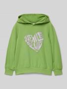 s.Oliver RED LABEL Hoodie mit Statement-Print in Grass, Größe 104