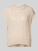 MARC O POLO Comfort Fit Pullunder in Strick-Optik in Beige Melange, Gr...