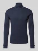 MARC O POLO Regular Fit Turtleneck mit Ärmel-Bündchen in Marine, Größe...