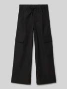 s.Oliver RED LABEL Regular Fit Stoffhose aus Polyester in Black, Größe...