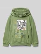 s.Oliver RED LABEL Regular Fit Hoodie mit Foto-Print in Hellgruen, Grö...