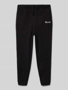 s.Oliver RED LABEL Regular Fit Jogginghose aus Sweat in Black, Größe 1...