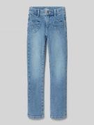 s.Oliver RED LABEL Flared Leg Jeans aus weichem Baumwoll-Mix mit aufge...