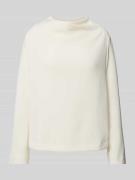 s.Oliver BLACK LABEL Sweatshirt mit Wasserfallausschnitt in Offwhite, ...