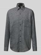 HECHTER PARIS Regular Fit Freizeithemd mit Button-Down-Kragen in Hellg...