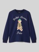 Polo Ralph Lauren Kids Longsleeve mit Motiv-Print in Marine, Größe 104