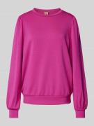 Soyaconcept Sweatshirt mit Rüschen Modell 'Banu' in Pink, Größe S