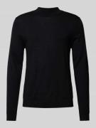 SELECTED HOMME Strickpullover mit Stehkragen Modell 'TRAY' in Black, G...