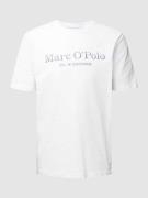 MARC O POLO T-Shirt mit Statement- und Label-Print in Weiss, Größe L