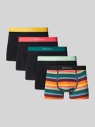 PAUL SMITH Trunks mit elastischem Logo-Bund im 5er-Pack in Black, Größ...