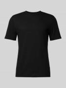 BOSS T-Shirt mit geripptem Rundhalsausschnitt Modell 'TIBURT' in Black...