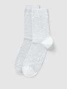 MARC O POLO Socken mit Label-Detail im 2er-Pack Modell 'MARTHA' in Hel...