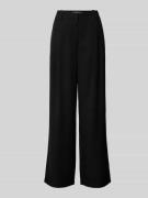 MARC O POLO Wide Leg Bundfaltenhose mit Gürtelschlaufen in Black, Größ...