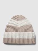 MARC O POLO Beanie mit Blockstreifen in Beige, Größe 1