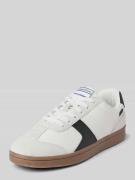 MARC O POLO Ledersneaker mit Kontrastbesatz Modell 'Vincenzo' in Weiss...