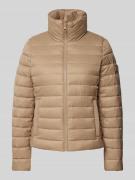 MARC O POLO Slim Fit Steppjacke mit hohem Stehkragen in Beige, Größe 3...