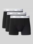 Calvin Klein Underwear Trunks mit Label-Bund im 3er-Pack in Black, Grö...