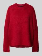 mbyM Strickpullover mit gerippten Abschlüssen Modell 'Gillis' in Rot, ...