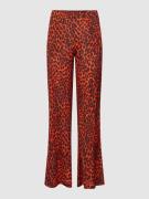 Risy & Jerfs Palazzohose mit Animal-Print Modell 'Goch' in Orange, Grö...