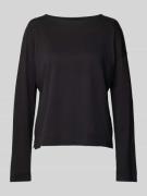 MARC O POLO Comfort Fit Langarmshirt mit Seitenschlitzen in Black, Grö...