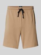 BOSS Sweatshorts mit elastischem Bund in Camel, Größe L