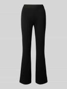 OPUS Flared Stoffhose mit elastischem Bund Modell 'Erja' in Black, Grö...