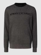 ARMANI EXCHANGE Pullover mit Streifenmuster in Anthrazit, Größe S