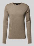 Christian Berg Men Longsleeve mit Rundhalsausschnitt in Taupe Melange,...