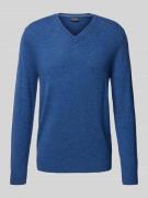 Christian Berg Men Wollpullover mit V-Ausschnitt und Kaschmir-Anteil i...