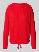 Jake*s Casual Oversized Strickpullover aus Viskose in Rot, Größe L