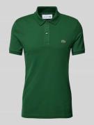 Lacoste Slim Fit Poloshirt mit Label-Patch Modell 'PIQUE' in Gruen, Gr...