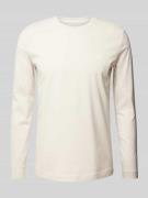 MARC O POLO Regular Fit Langarmshirt aus reiner Baumwolle in Beige, Gr...