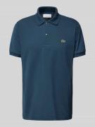 Lacoste Regular Fit Poloshirt mit Label-Patch in Dunkelblau, Größe L