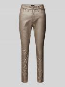 OPUS Slim Fit Jeans im 5-Pocket-Design Modell 'Emily' in Beige, Größe ...