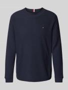 Tommy Hilfiger Longsleeve mit Logo-Stitching in Marine, Größe L