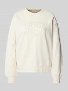 Levi's® Sweatshirt mit Label-Stitching in Beige, Größe L