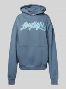 Low Lights Studios Oversized Hoodie mit Label-Stitching in Jeansblau, ...