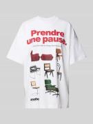 ANOTHER COTTON LAB Oversized T-Shirt mit Label-Print Modell 'Prendre U...