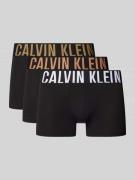 Calvin Klein Underwear Trunks mit Label-Bund im 3er-Pack in Black, Grö...