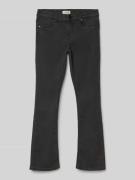 Only Skinny Fit Jeans mit ausgestelltem Bein Modell 'MILA-IRIS' in Bla...